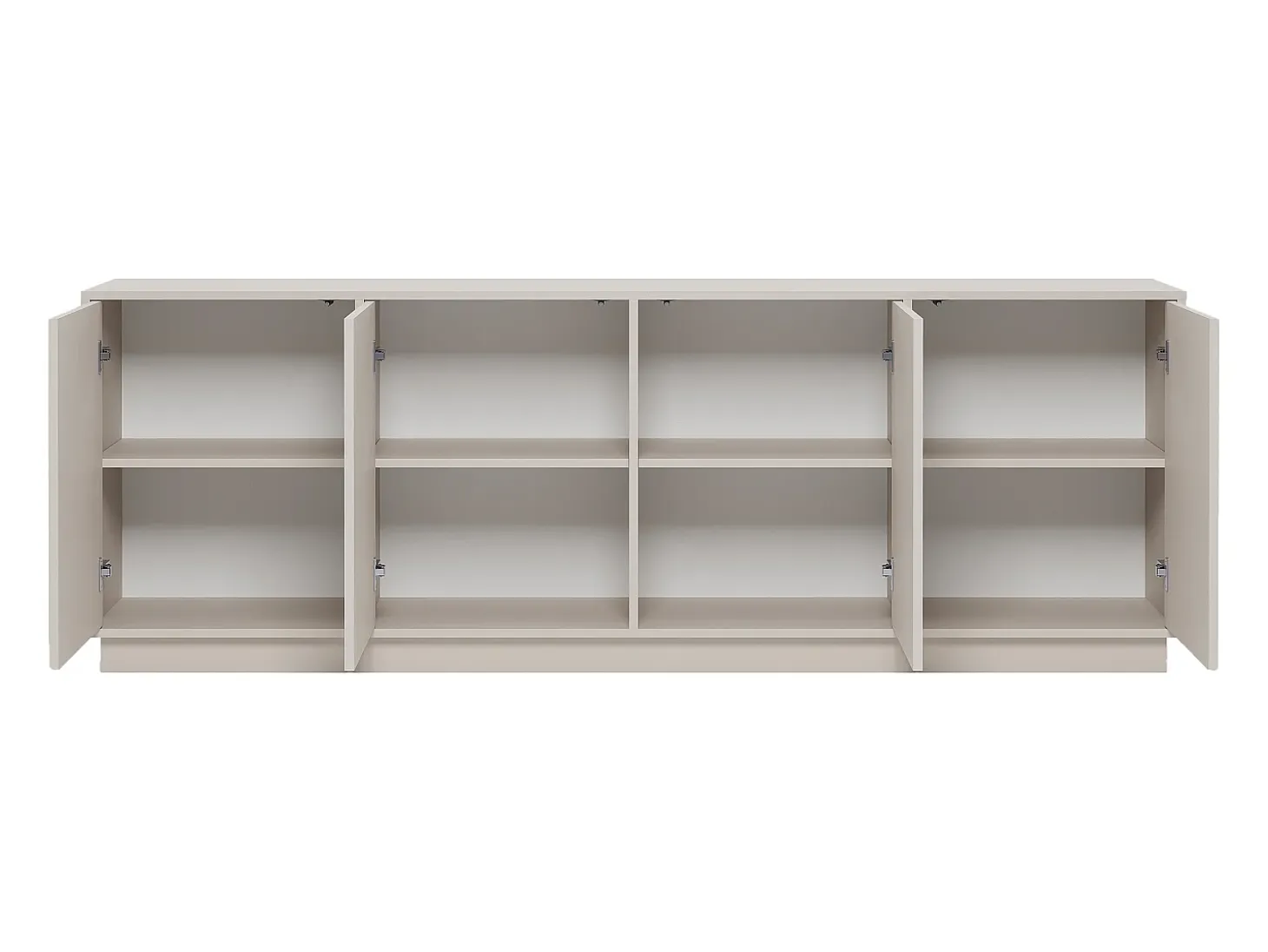 Aparador con 4 puertas de MDF - Beige - MEZULIA