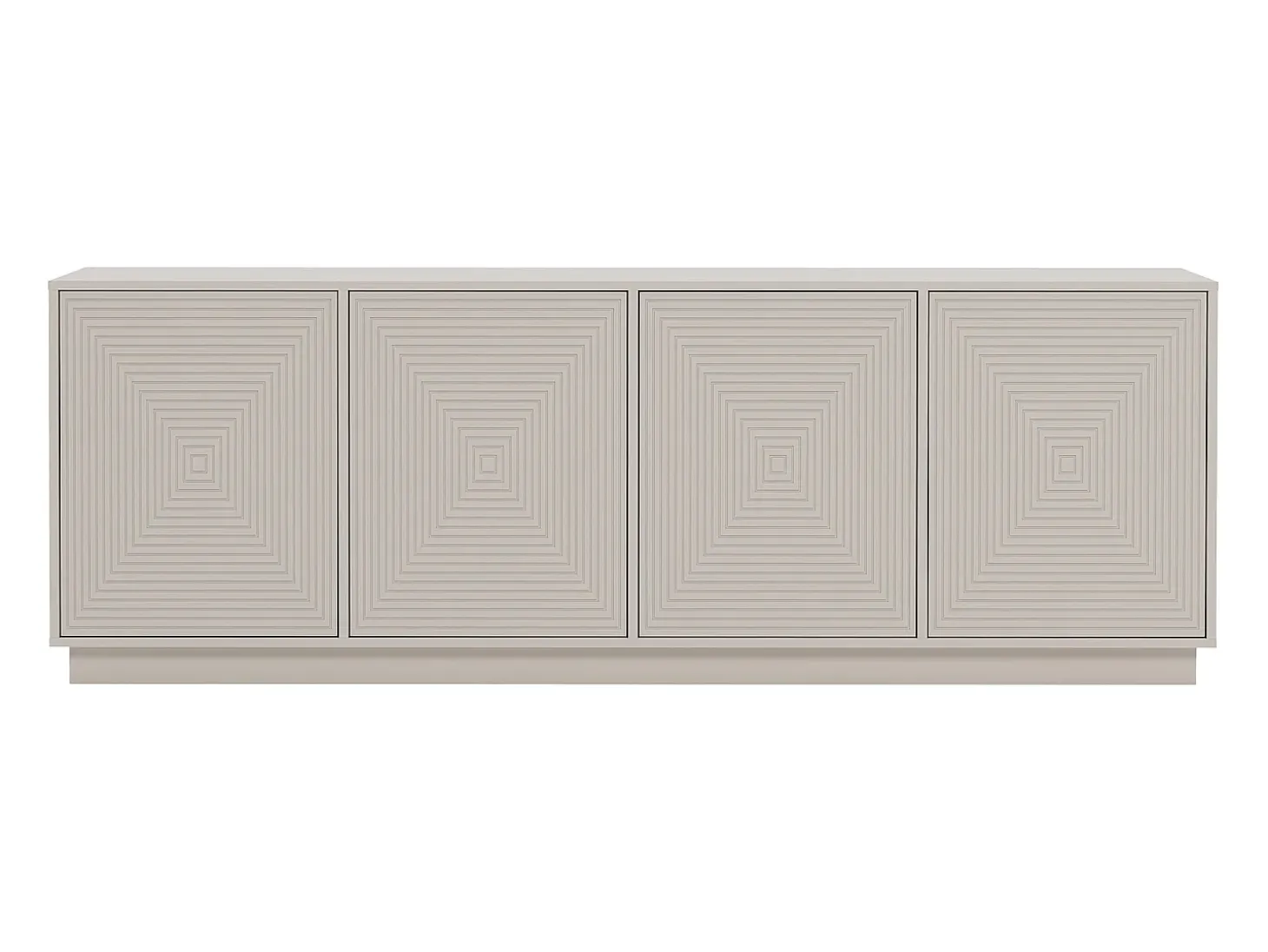 Aparador con 4 puertas de MDF - Beige - MEZULIA