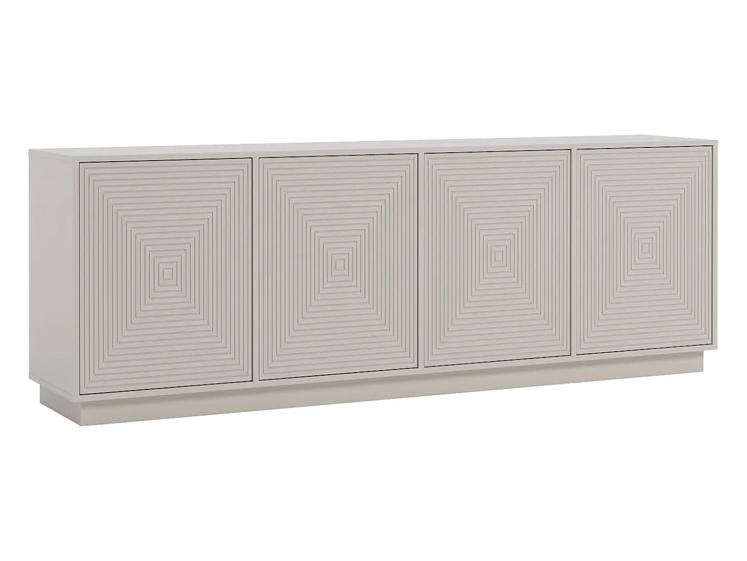 Aparador con 4 puertas de MDF - Beige - MEZULIA