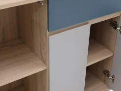 Aparador con 4 puertas y 1 cajón - Multicolor - FILUTIA