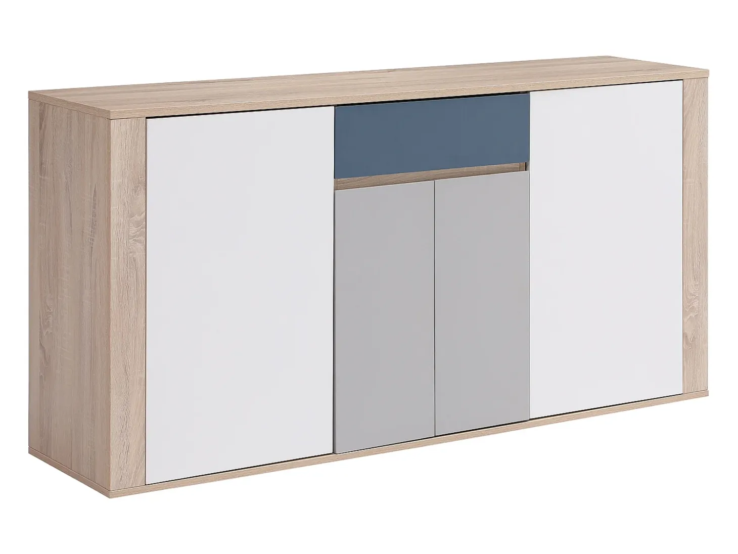 Aparador con 4 puertas y 1 cajón - Multicolor - FILUTIA
