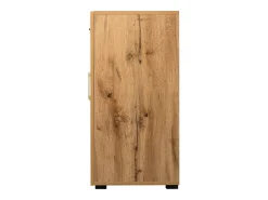 Aparador con 4 puertas y 2 cajones - Madera PB - Natural claro y negro