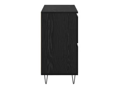 Aparador con almacenaje con puerta Negro 60 x 35 x 70 cm Madera de ingeniería