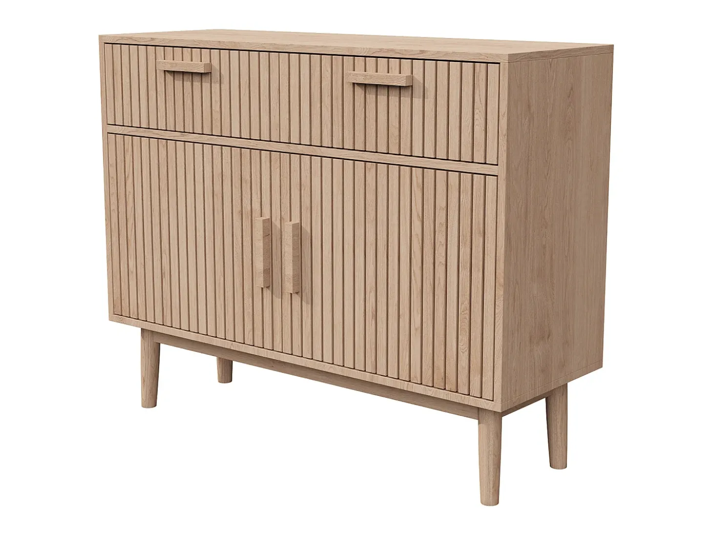 Aparador con almacenaje para salón y cocina con 2 puertas y 2 cajones 100 x 35 x 80 cm