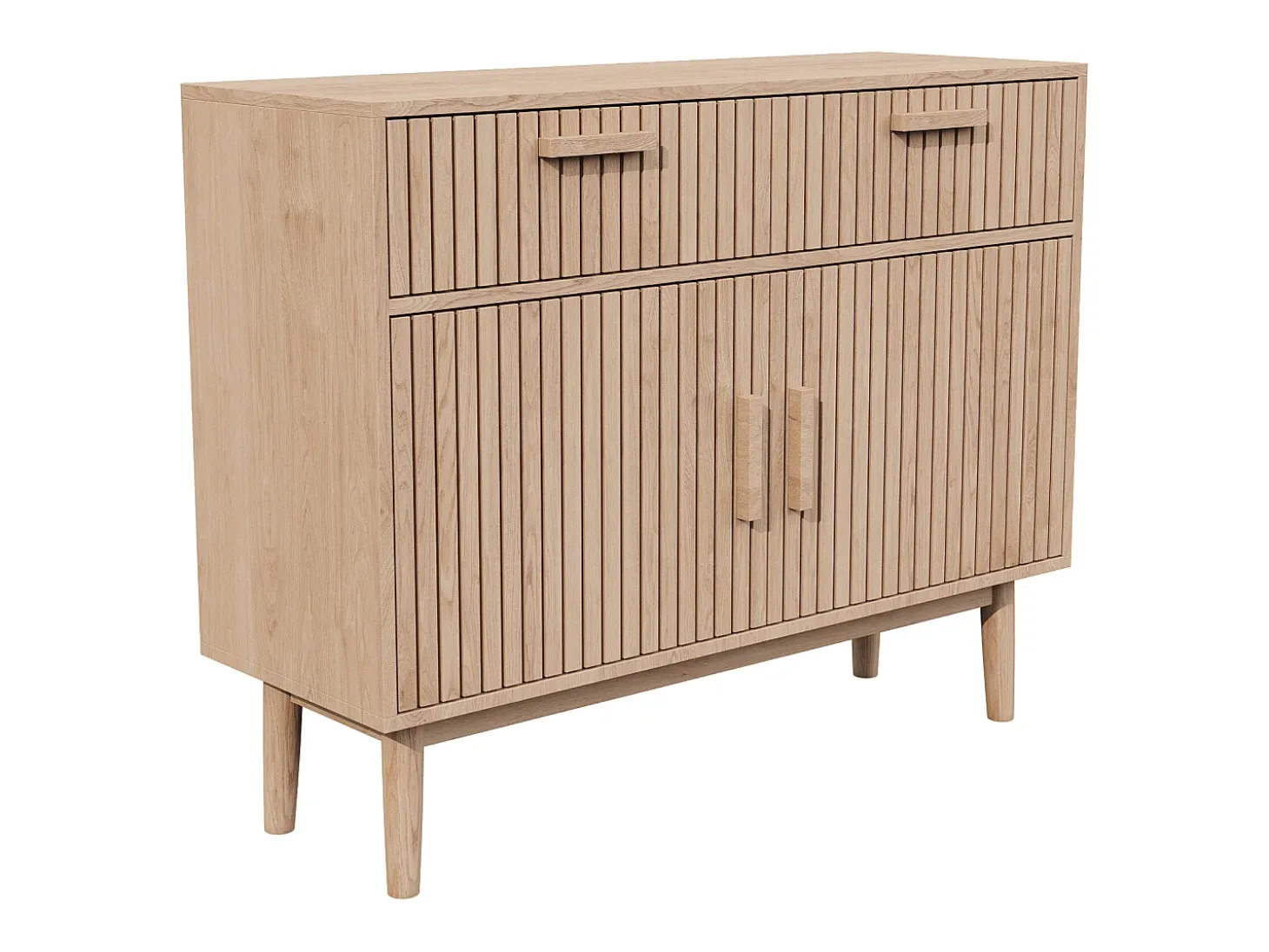 Aparador con almacenaje para salón y cocina con 2 puertas y 2 cajones 100 x 35 x 80 cm