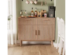 Aparador con almacenaje para salón y cocina con 2 puertas y 2 cajones 100 x 35 x 80 cm