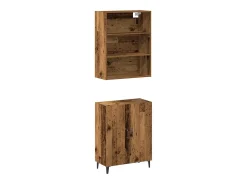 Aparador con armario de pared madera antigua madera ingeniería