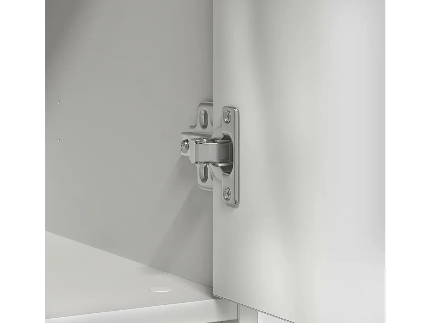 Aparador con cajón blanco 80x34x76 cm madera de ingeniería