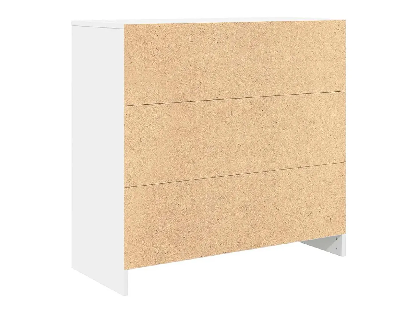 Aparador con cajón blanco 80x34x76 cm madera de ingeniería