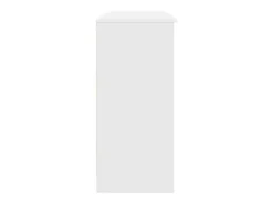 Aparador con cajón blanco 101x35x76 cm madera contrachapada
