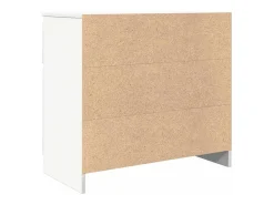 Aparador con cajón blanco 71x35x65 cm madera contrachapada