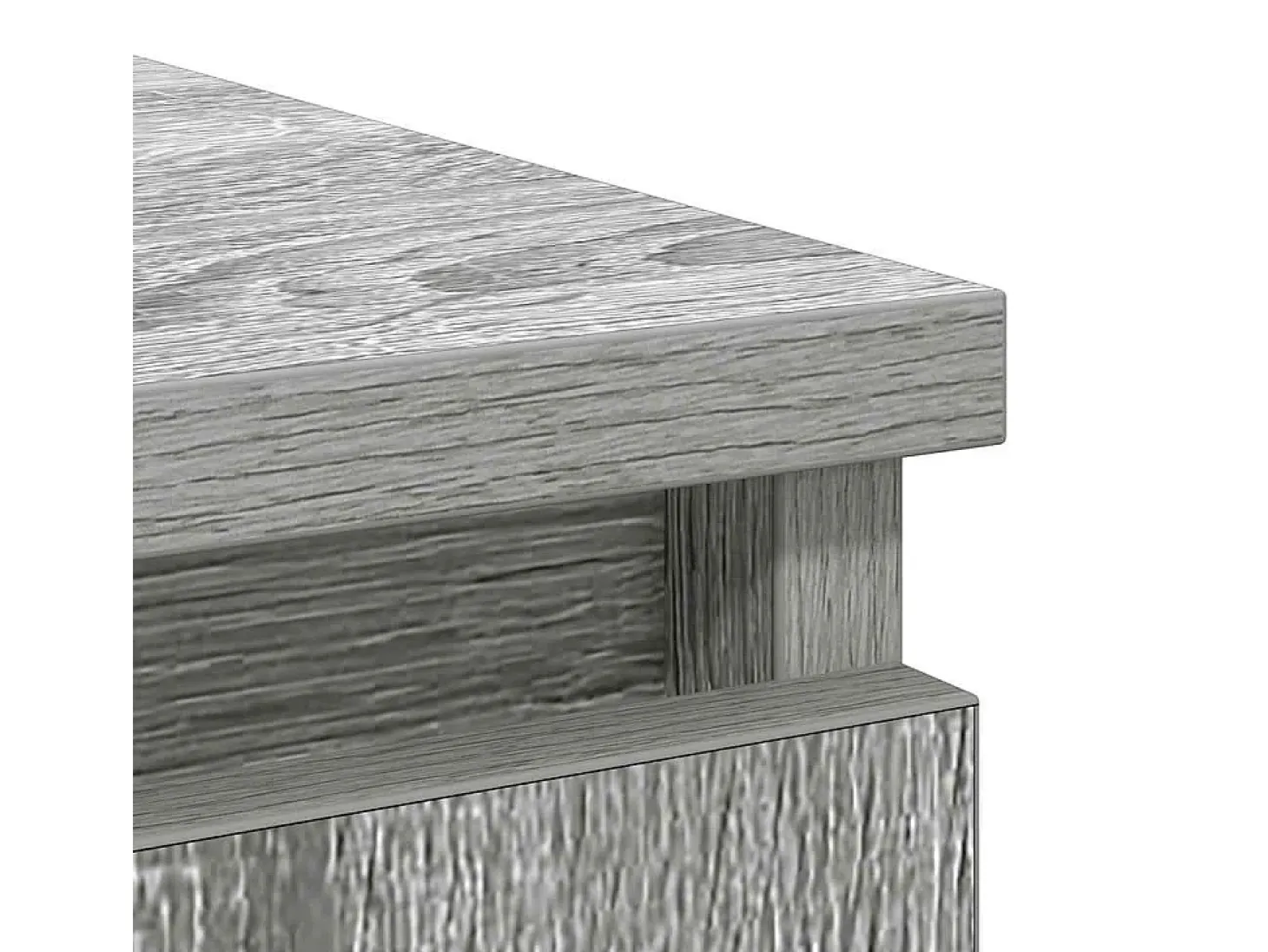 Aparador con cajón gris Sonoma 71x35x65 cm madera de ingeniería