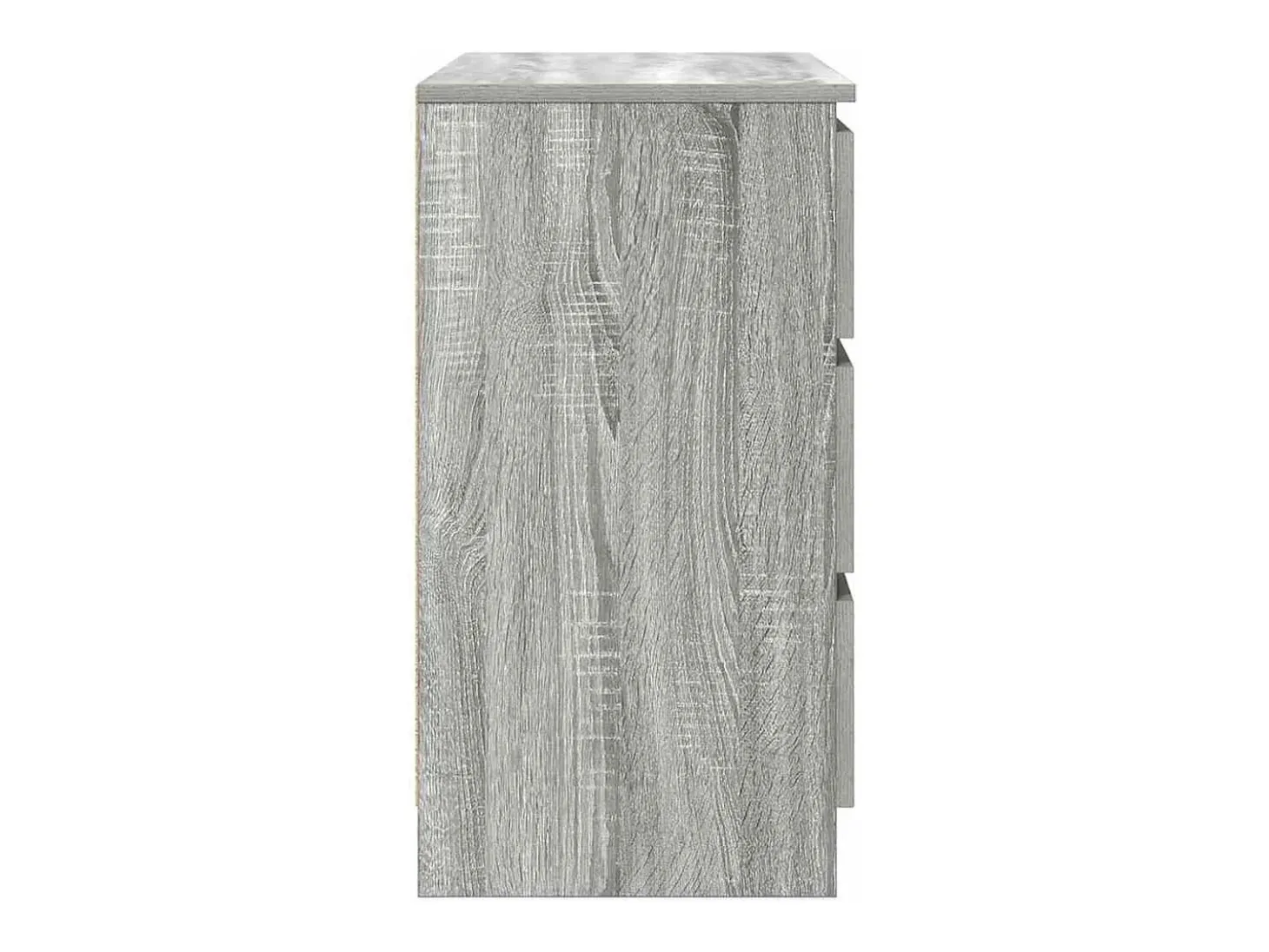 Aparador con cajón gris Sonoma 71x35x65 cm madera de ingeniería