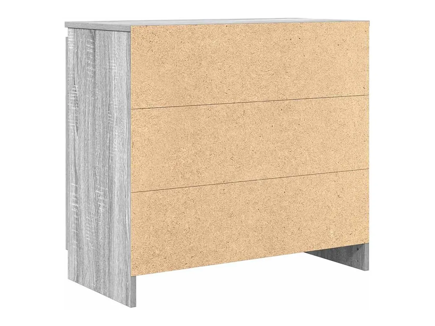 Aparador con cajón gris Sonoma 71x35x65 cm madera de ingeniería