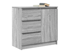 Aparador con cajón gris Sonoma 71x35x65 cm madera de ingeniería