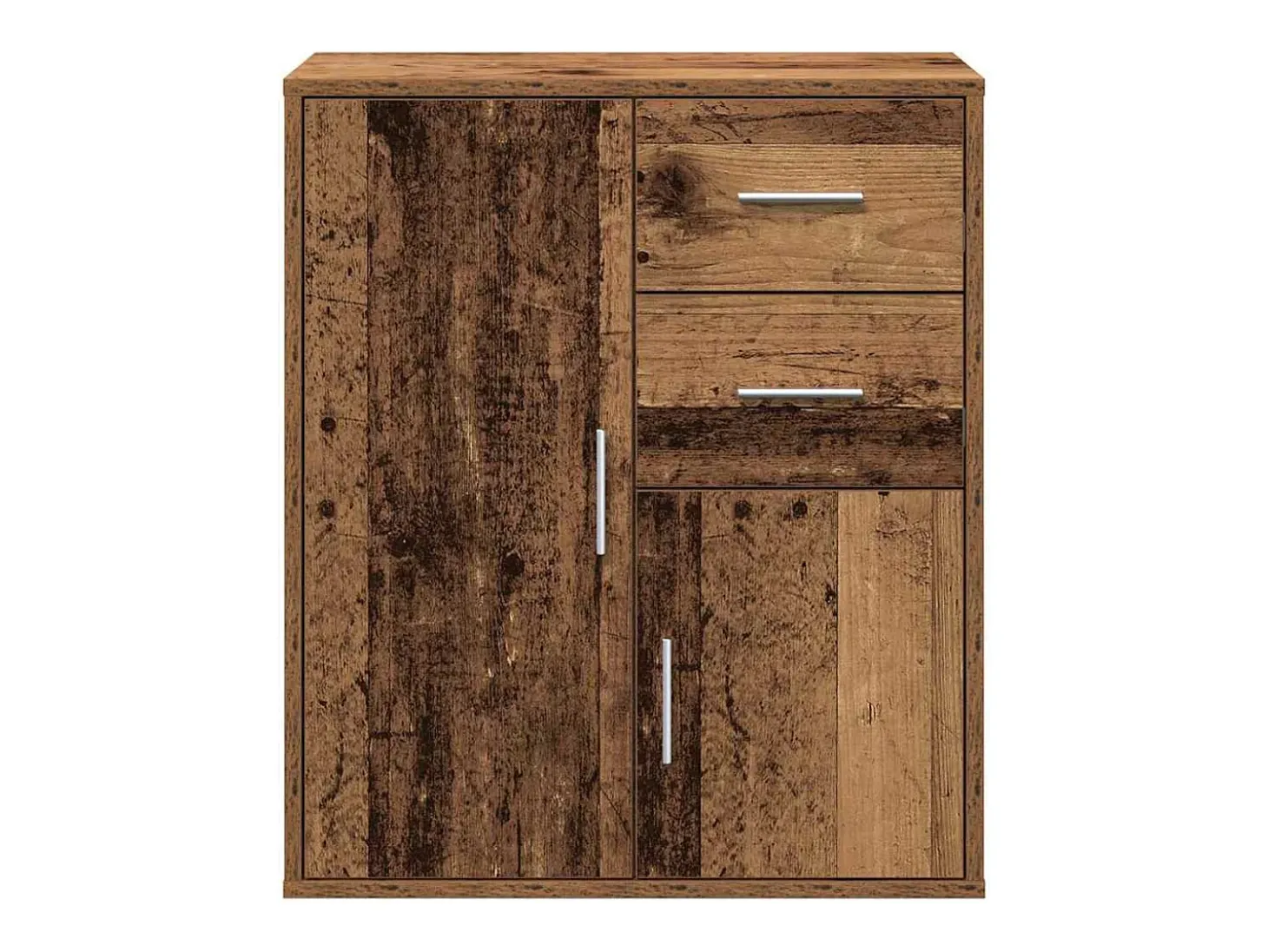 Aparador con cajón Madera vieja 60 x 31 x 70 cm Madera de ingeniería