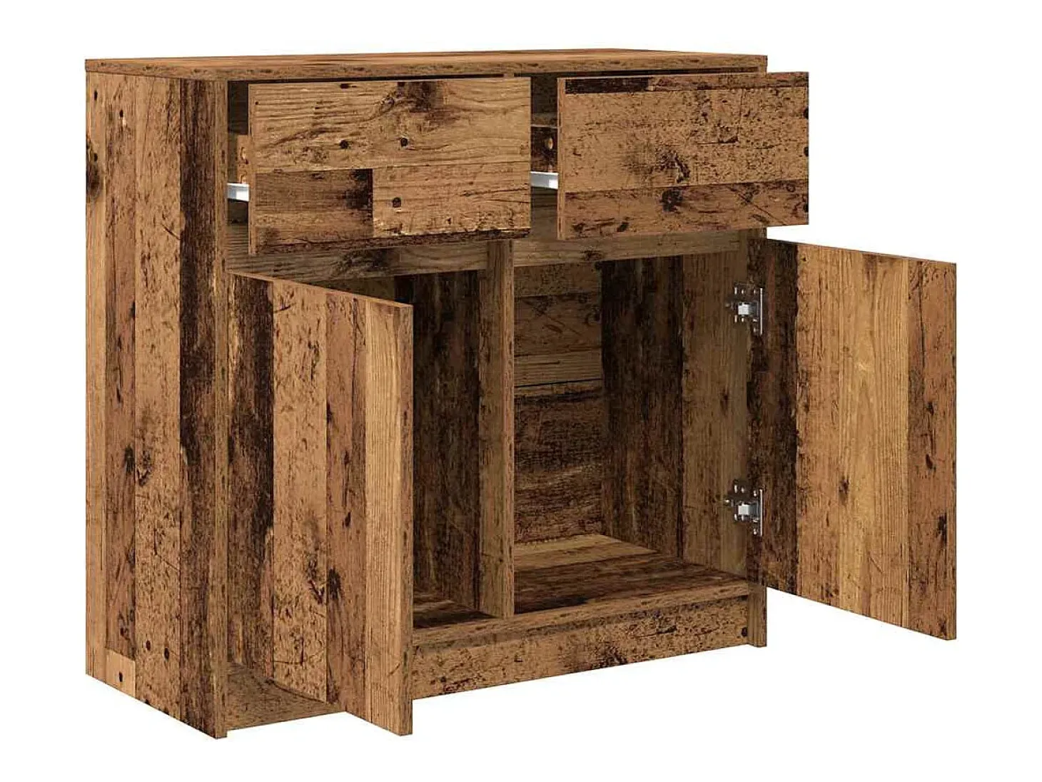 Aparador con cajón madera antigua 80x34x76cm Madera ingeniería