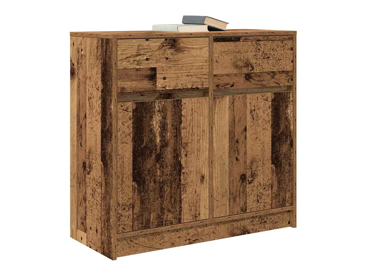 Aparador con cajón madera antigua 80x34x76cm Madera ingeniería