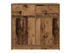 Aparador con cajón madera antigua 80x34x76cm Madera ingeniería