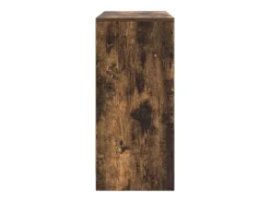 Aparador con cajón roble ahumado 80x34x76 cm madera ingeniería