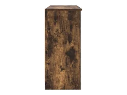 Aparador con cajón roble ahumado 101x35x76 cm madera ingeniería