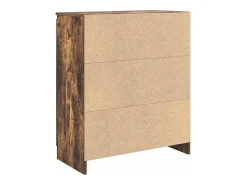 Aparador con cajón roble ahumado 71x35x84 cm madera ingeniería