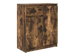 Aparador con cajón roble ahumado 71x35x84 cm madera ingeniería