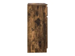 Aparador con cajón roble ahumado 71x35x84 cm madera ingeniería