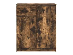 Aparador con cajón roble ahumado 71x35x84 cm madera ingeniería