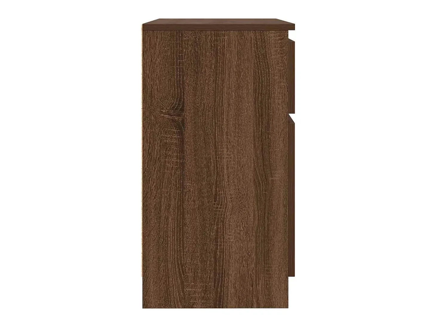 Aparador con cajón roble marrón 71x35x65 cm madera de ingeniería