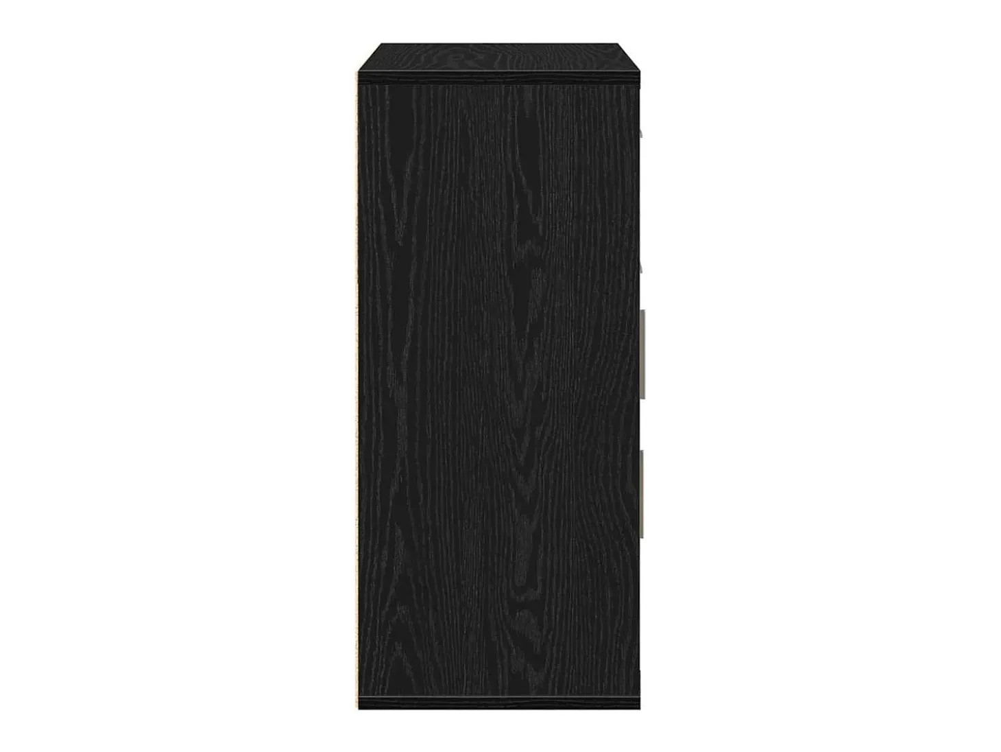 Aparador con cajón Roble negro 60 x 31 x 70 cm Madera de ingeniería