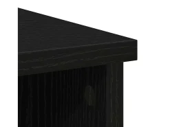 Aparador con cajón roble negro 101x35x76 cm madera ingeniería