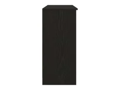 Aparador con cajón roble negro 101x35x76 cm madera ingeniería