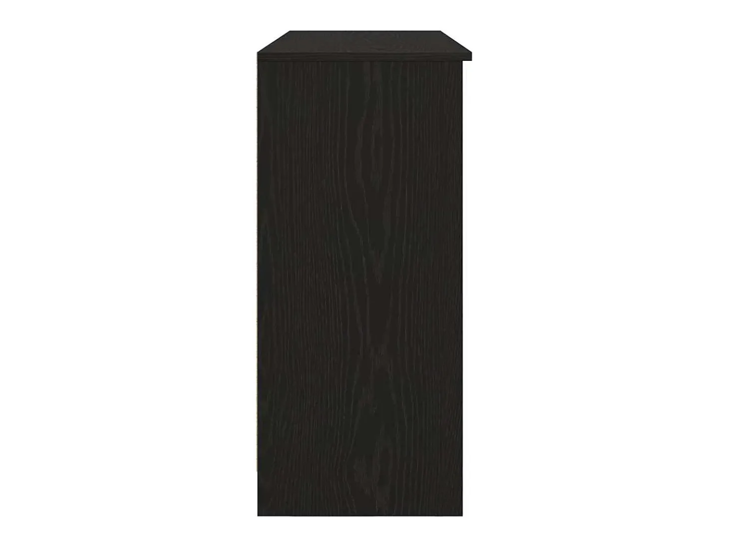 Aparador con cajón roble negro 101x35x76 cm madera ingeniería