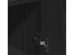 Aparador con cajón Roble negro 60 x 31 x 70 cm Madera de ingeniería