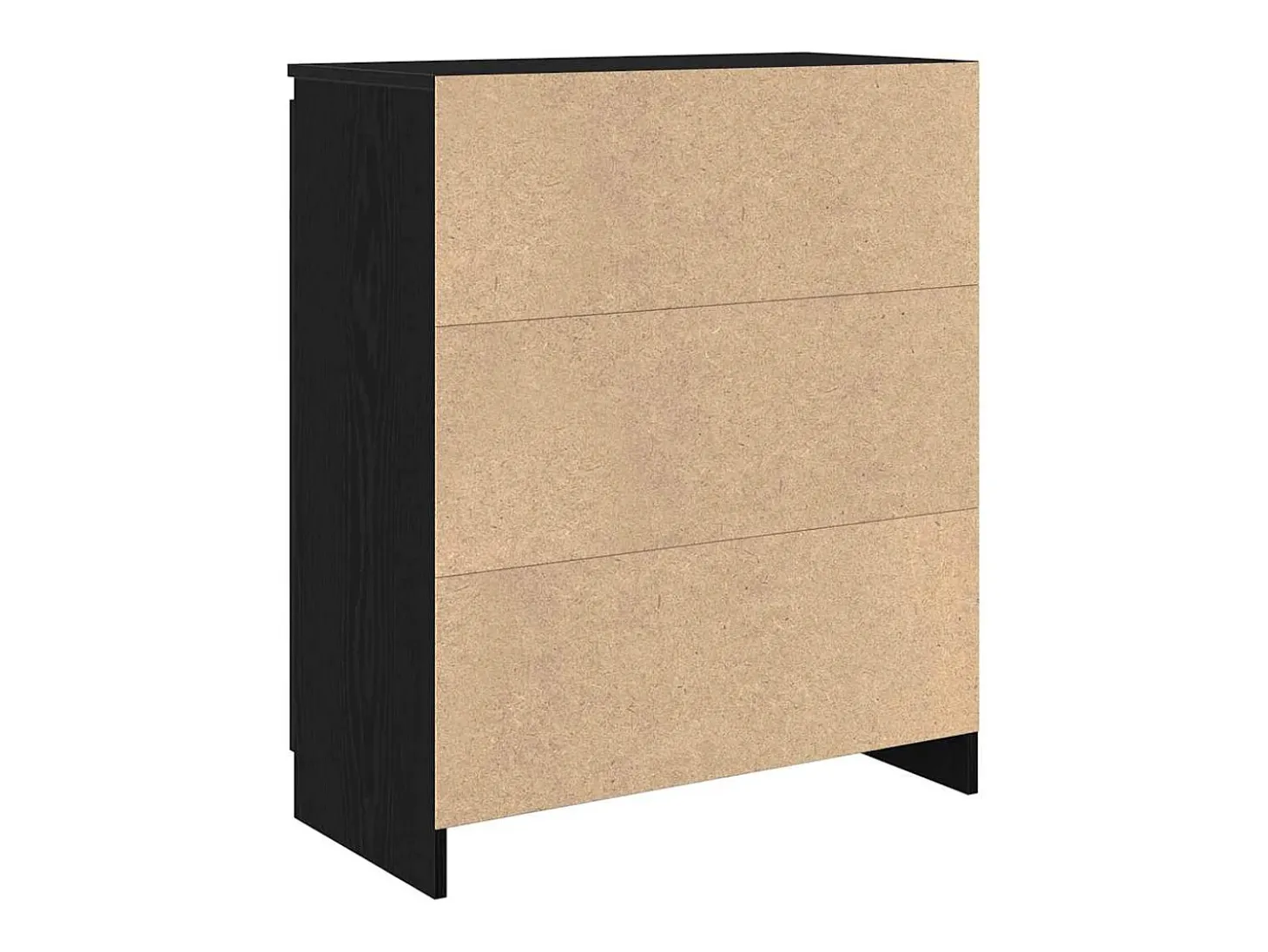 Aparador con cajón roble negro 71x35x84 cm madera de ingeniería