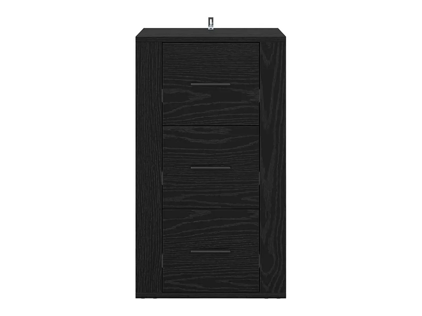 Aparador con cajón Roble negro 40 x 33 x 70 cm Madera de ingeniería