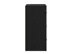Aparador con cajón Roble negro 40 x 33 x 70 cm Madera de ingeniería