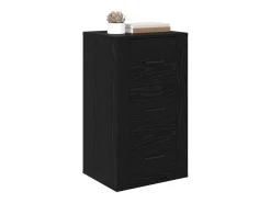 Aparador con cajón Roble negro 40 x 33 x 70 cm Madera de ingeniería