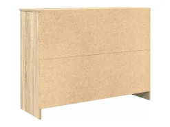 Aparador con cajón roble Sonoma 101x35x76 cm madera ingeniería