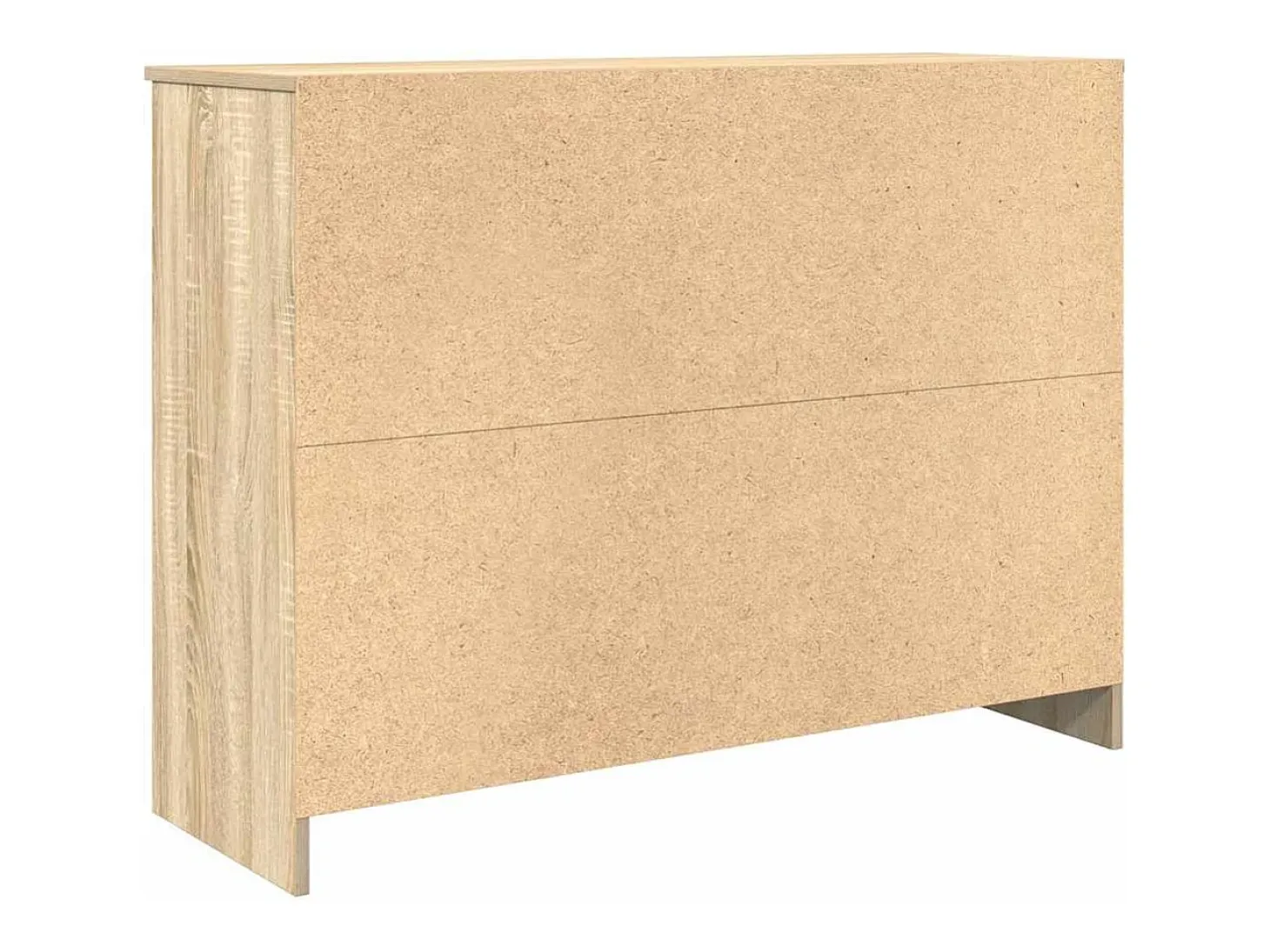 Aparador con cajón roble Sonoma 101x35x76 cm madera ingeniería