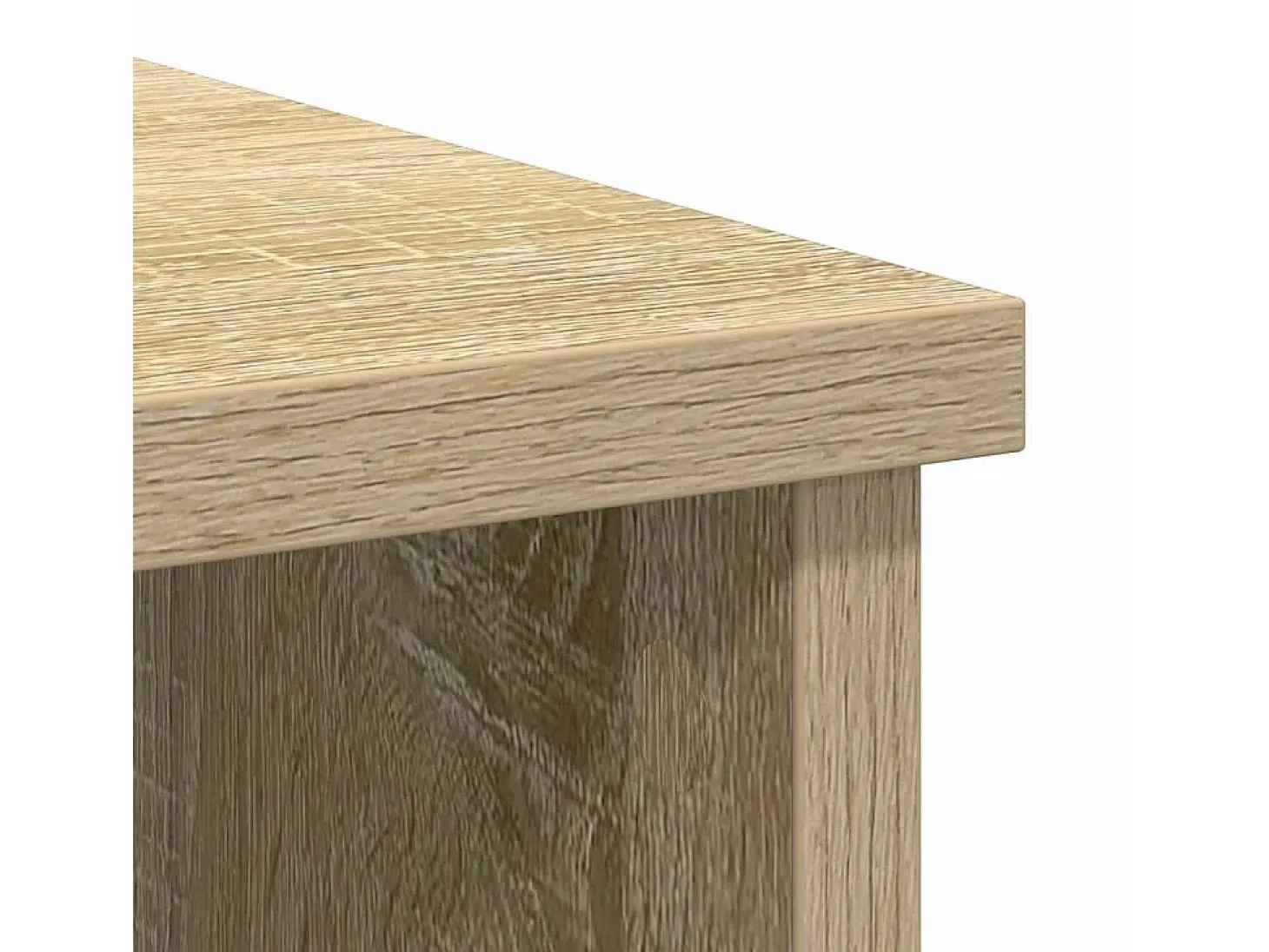 Aparador con cajón roble Sonoma 101x35x76 cm madera ingeniería
