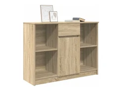 Aparador con cajón roble Sonoma 101x35x76 cm madera ingeniería
