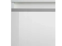 Aparador con cajonera Magic de 3 puertas y 3 cajones blanco brillo 200x40x85 cm