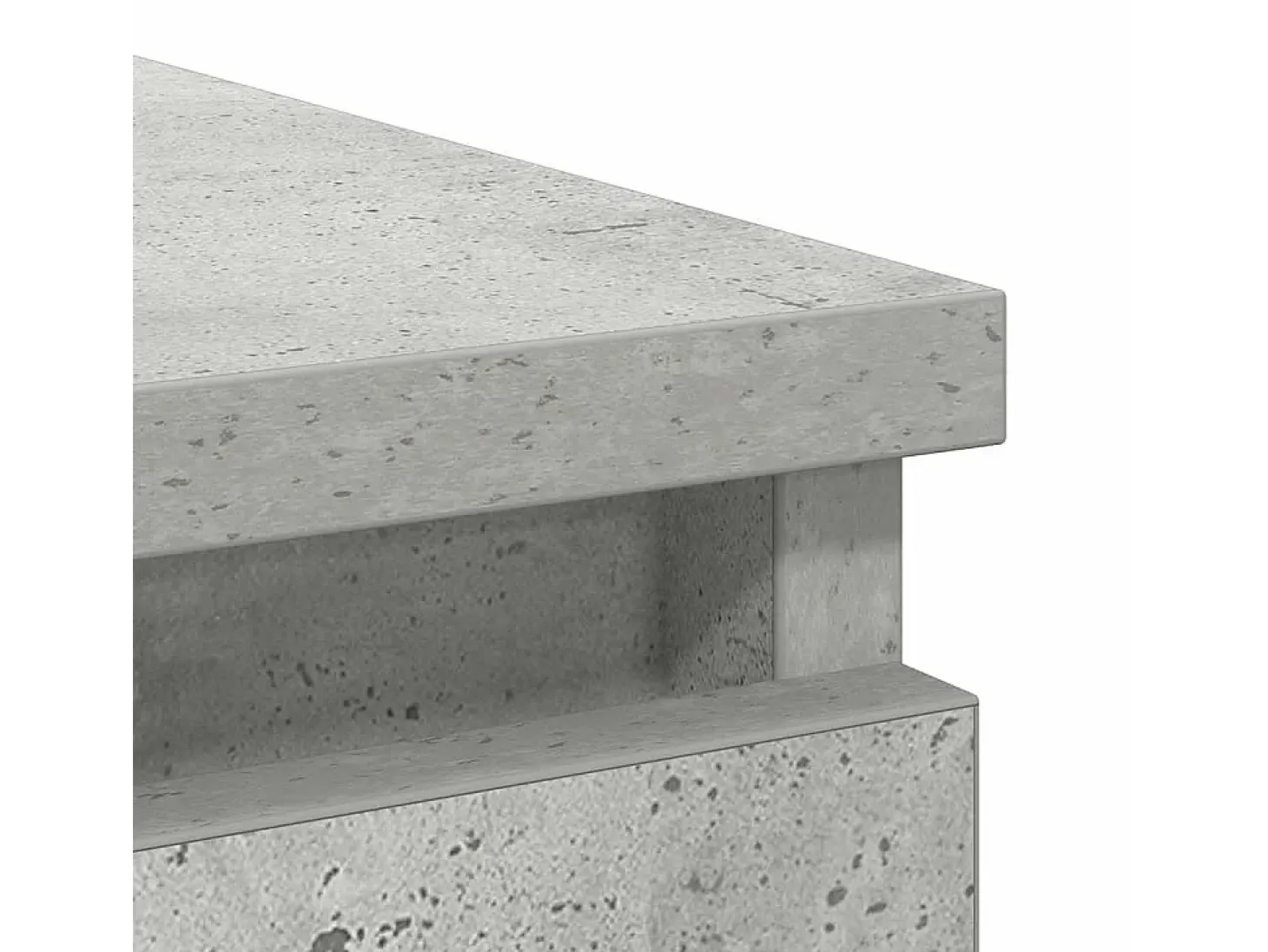 Aparador con cajones gris hormigón 71x35x84cm madera ingeniería