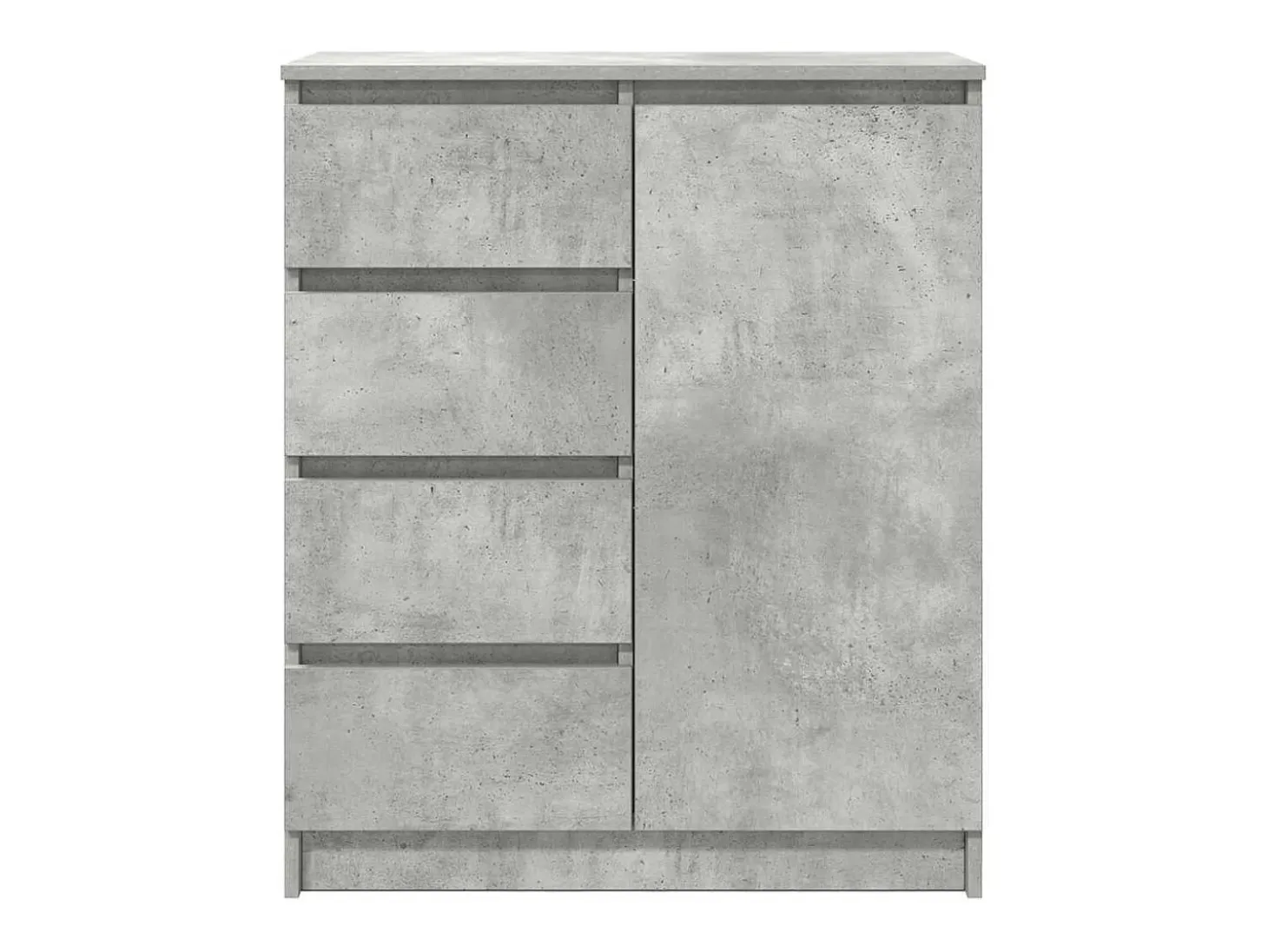 Aparador con cajones gris hormigón 71x35x84cm madera ingeniería