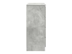 Aparador con cajones gris hormigón 71x35x84cm madera ingeniería