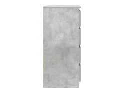 Aparador con cajones gris hormigón 37,5x35x99 cm