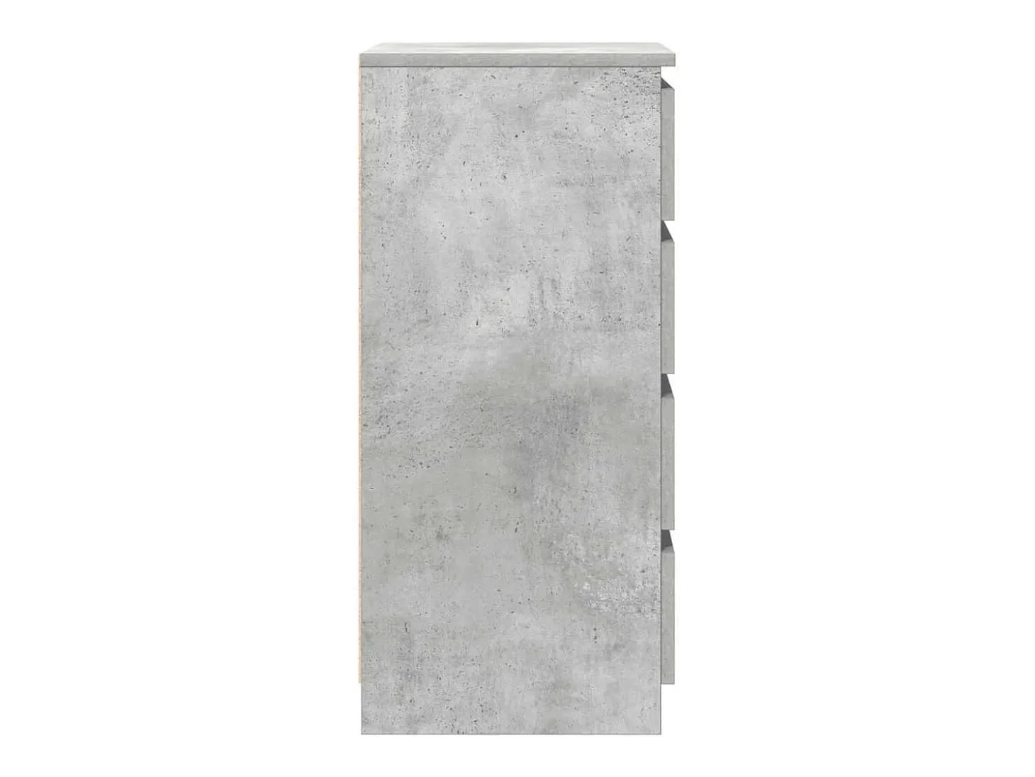 Aparador con cajones gris hormigón 37,5x35x99 cm