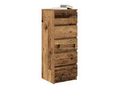Aparador con cajones madera vieja 37,5x35x99 cm